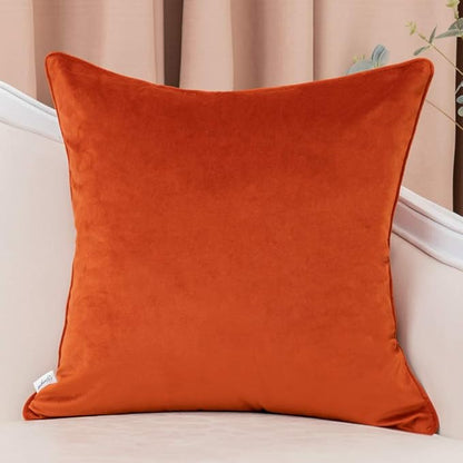 Yangest Orange Striped Throw Pillow Cover Multicolor Velvet Cushion Cover Modern Bohemian Pillowcase for Sofa Couch Bedroom Living Room Home Christmas Decoration,20x20 Inch