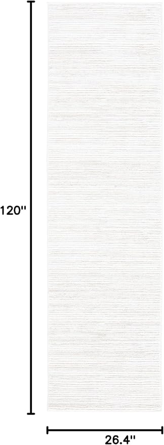 SAFAVIEH Vision Collection Runner Rug - 2'2" x 10', Ivory, Modern Ombre Design, Non-Shedding & Easy to Clean, Ideal for Foyer, Hallway, Bedroom (VSN606J)