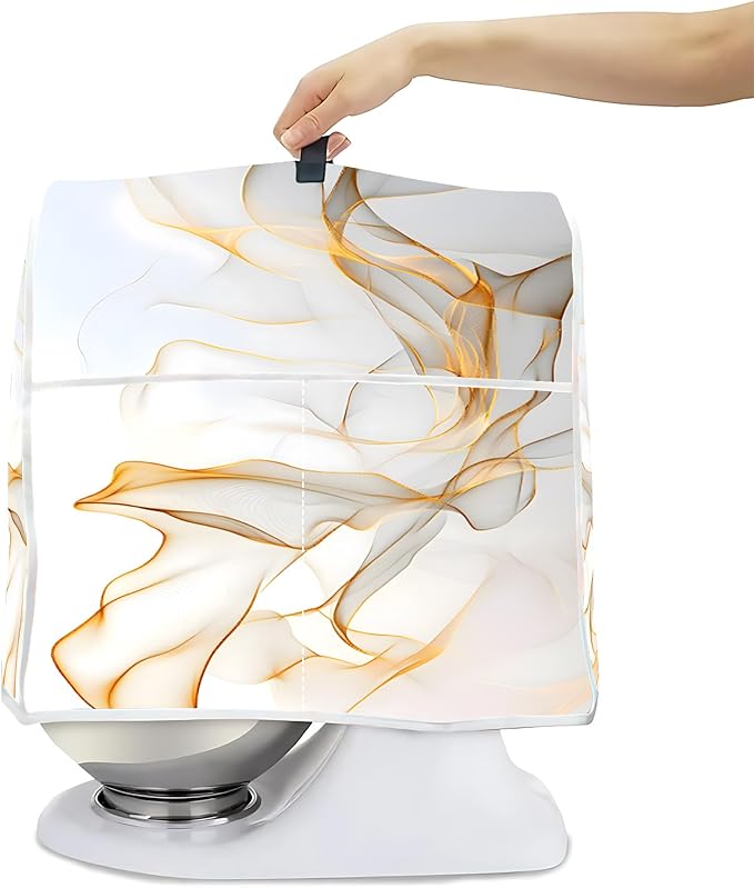 Mixer Dust Cover for 8.5-9.5 Qt Stand Mixer, Cloth Cover with 2 Storage Pockets for Stand Mixer Protective Covers Large for 8.5-9.5 Quart Mixer