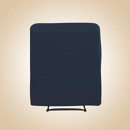 Easy-Going Recliner Stretch Sofa Slipcover Sofa Cover 4-Pieces Furniture Protector Couch Soft with Elastic Bottom Spandex Jacquard Fabric Small Checks(Recliner,Dark Blue,Large)
