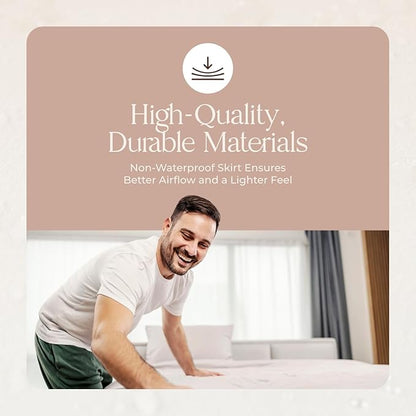 Organic Waterproof Mattress Protector Twin XL Size -100% Waterproof Mattress Pad w/Extra Soft Quiet & Breathable Triple Layer Protection -GOTS Certified Machine Washable Deep Pocket Design(Twin XL)