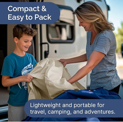 Cot Sheet Set 30” x 75” – 4 Piece Cot Size Narrow Twin Mattress Sheets – Ideal for Camper Bunk, RVs, Bunks, Day Care & Camping - Fits 6” to 10” Mattress, Ultra-Soft, Cozy, Breathable & Cooling - Wheat