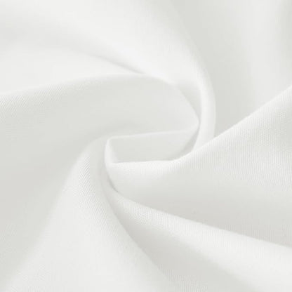 MEILA Wrap Around Bed Skirt Three Fabric Sides Elastic Dust Ruffled 24 Inch Tailored Drop,Easy to Install Fade Resistant-Natural White, Queen/King
