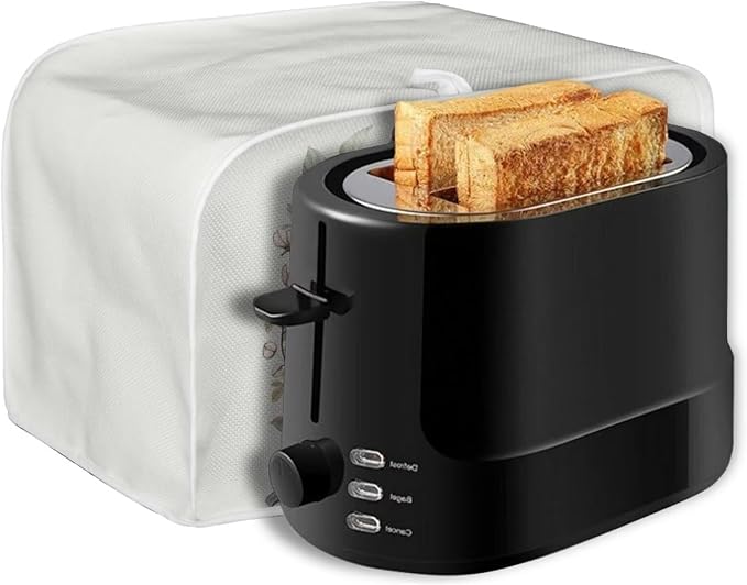 ZFRXIGN Flower Hummingbird Toaster Cover 2 Slice Toaster Dust Cover Small Appliance Covers Toaster Oven Cover Spring Floral Birds Dust Cover Kitchen Decorative Protector Beige