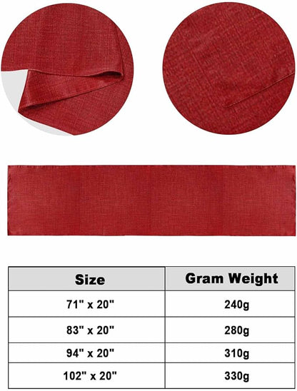 Farmhouse Red Linen Bottom Bed Runners for Bedroom Hotel,Decorative Bedding Scarf Vintage Burlap Christmas Bed End Blanket Bedding Runner Scarves for King Size Bed,102x20in
