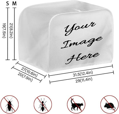 ZFRXIGN Blue Butterfly Toaster Cover 4 Slice Wide Slot Small Appliance Covers Machine Washable Kitchen Decor Accessories Toaster Oven Cover Flower Butterfly Toaster Covers Black