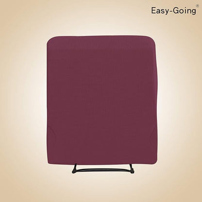 Easy-Going Recliner Stretch Sofa Slipcover Sofa Cover 4-Pieces Furniture Protector Couch Soft with Elastic Bottom Polyester Spandex Jacquard Fabric Small Checks(Recliner, ASH Rose) Large