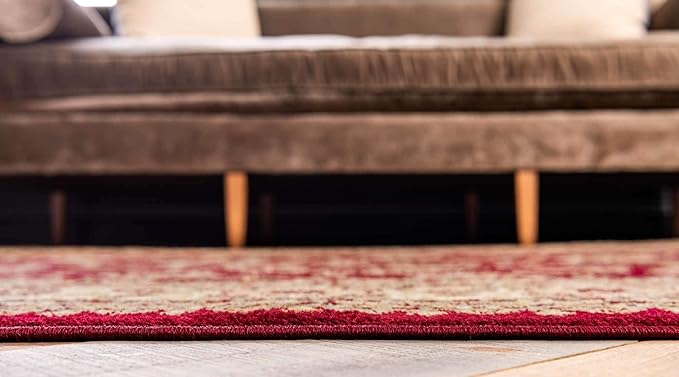 Unique Loom Voyage Collection Traditional Oriental Classic Intricate Design Area Rug (10' 0 x 13' 0 Rectangular, Red/Gold)