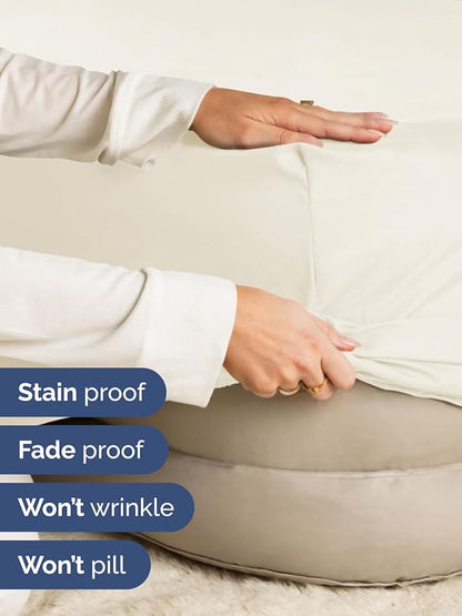 Extra Deep Twin XL Fitted Sheet - Hotel Luxury Single Fitted Sheet Only - Easily Fits 18 inch to 24 inch Mattress - Ultra Soft, Wrinkle Free with Extra Deep Pockets - Breathable & Comfy - Off White