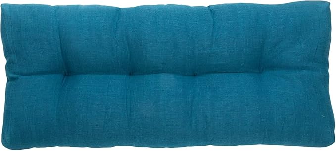 FUNHOME Outdoor Bench Cushion 48 x18 inch with Non-Slip Grips,Water Resistant Porch Swing Cushion,Bench Pillow Pads,Tufted Cushions for Patio Garden Furniture,48" Seat Cushions(Light Blue)
