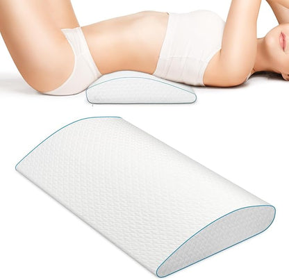 Lumbar Support Pillow for Sleeping - Back Pain Relief & Spinal Alignment Pillow, High-Resilience Foam, 23.6x11.8x3.15 Inch