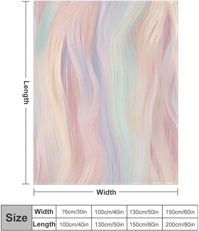Fashion Gradient Blanket, Modern Abstract Art Colorful Pink Painting Strokes Pattern Soft Warm Cozy Plush Flannel Covers for Livingroom Bedroom Couch Chair Camping Travel Home Decor Tapestry 50x60in