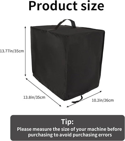 Black Air Fryer Cover for Kitchen Counter,Heavy Duty Heat-Resistant Dust Cover for Ninja AF101 Air Fryer 4 Quart/Instant Vortex Plus 6QT XL Air Fryer Ninja