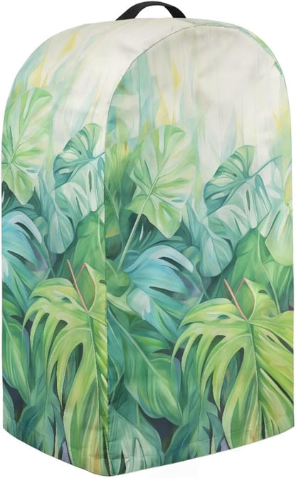 Green Palm Leaf Print Blender Dust Cover for Home Kitchen Small Appliance Decor, Anti Fingerprint Oil-proof Dust Protection Stand Mixer Cover Juicer Cover 9.4 x 7.2 x 15.9 inch