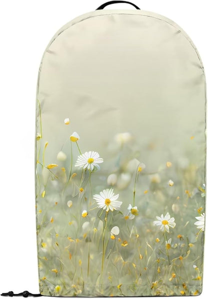 Daisy Floral Green Blender Cover with Drawstring Kitchen Appliance Cover Anti Fingerprint Dust Proof Stain Resistant Coffee Maker Food Processor Stand Mixer Cover for Home Decor
