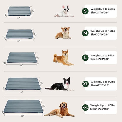BALANCE Dog Crate Pad, Dog Foam Crate Mat Kennel Pad, Washable Water-Resistant Pet Bed Flat Dogs Cage Mat for X-Large Dogs