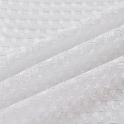 Full Bed Skirt - Full Size Bed Skirt 12 Inch Drop with Split Corners, Pleated Waffle Weave Bed Skirt, Tailored Dust Easy Fit, Machine Washable (White, Full - 12" Drop)