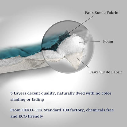 H.VERSAILTEX Reversible Futon Cover Water Repellent Armless Sofa Slipcover Washable Furniture Protector with Adjustable Elastic Strap Anti-Slip Futon Bed Cover for Dogs 70" Width Seat(Dark Teal/Beige)