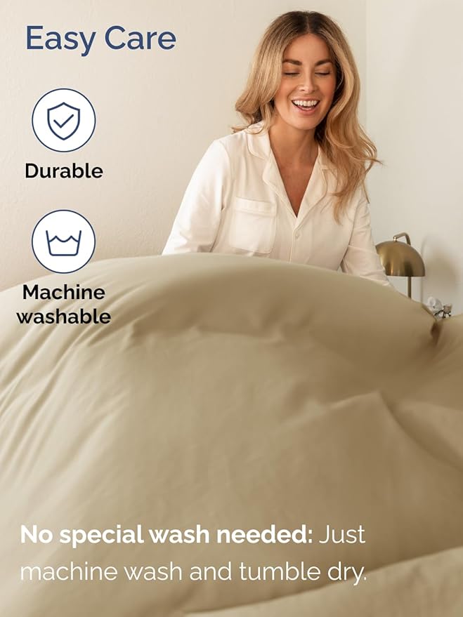 Extra Deep Pocket Cal King Sheets - 4 Piece Breathable & Cooling Bed Sheets - Hotel Luxury Bed Sheet Set - Soft, Wrinkle Free & Comfy - Easily Fits Extra Deep Mattresses - Deep Pocket Beige Sheets Set