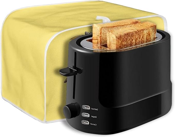 ZFRXIGN Elephant Sunflower Toaster Cover 4 Slice Small Appliance Covers Kitchen Microwave Oven Dust Cover Case Protector Waterproof Toaster Covers Butterfly Yellow