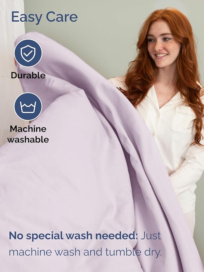 Extra Deep Pocket Twin Sheets - 3 Piece Breathable & Cooling Bed Sheets - Hotel Luxury Sheet Set - Soft, Wrinkle Free & Comfy - Easily Fits Extra Deep Mattresses - Deep Pocket Light Lavender Sheets