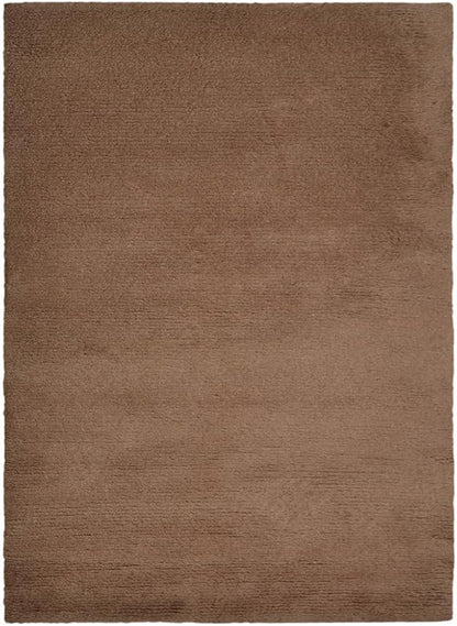 Rugsotic Carpets Hand Knotted Gabbeh Wool 9'x12' Area Rug Solid Camel L00111