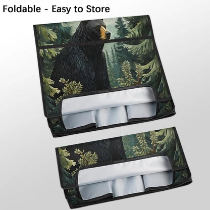 Kitchen Appliance Cover Fits 6-8 Quarts Mixer & Coffee Maker, Bear Dust Cover with Pockets
