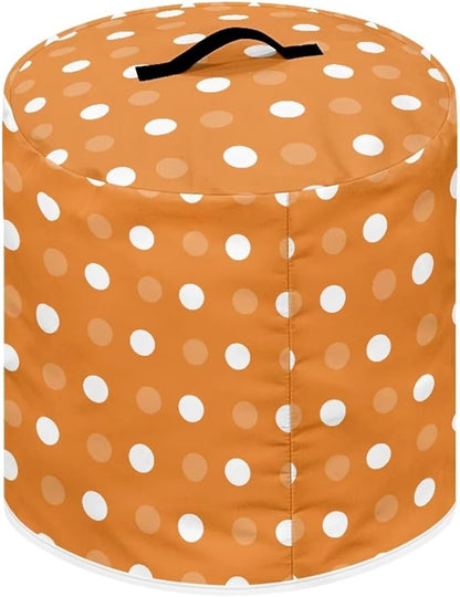 Dust Cover for 6 Quart Pressure Cooker Air Fryer Rice Cooker Small Appliance Covers, Washable Air Fryer Dust Cover for Kitchen Counter- Orange Polka Dot