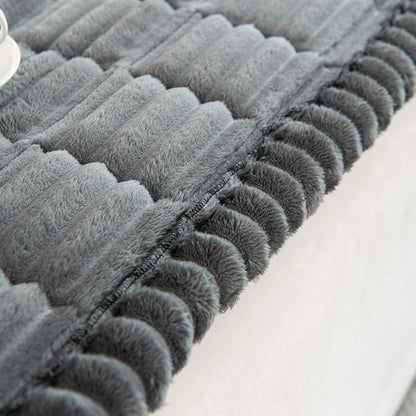 Non Slip Fuzzy Pet Couch Covers for Sofa, Washable Couch Cushion Covers for Dogs Bed Mat (Dark Grey 70 x120)