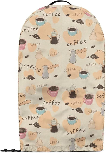 Coffee Theme Coffee Machine Dust Cover Mixer Hood Cover Blender Covers for Kitchen Counter Blender Dust Covers for Kitchen Counter Kitchen Decor