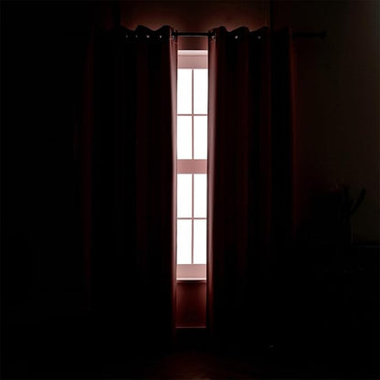 MIUCO Room Darkening Soild Grommet Blackout Curtains for Kids Bedroom Window Curtains Set of 2 52x84 Inch Pink, Bonus 2 Tie Backs Included
