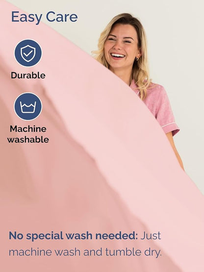 Extra Deep Queen Sheet Set - 6 Piece Breathable & Cooling Sheets - Hotel Luxury Bed Sheets Set - Easy & Secure Fit - Soft, Wrinkle Free & Comfy Sheets Set - Baby Pink Sheet Set with Extra Deep Pockets