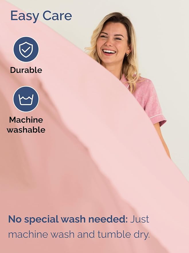 Extra Deep Pocket Queen Sheet Set - 4 Piece Breathable & Cooling Bed Sheets - Hotel Luxury Sheet Set - Soft, Wrinkle Free and Comfy - Easily Fits Extra Deep Mattresses - Deep Pocket Baby Pink Sheets
