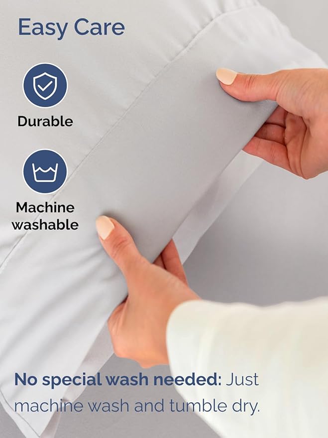 Extra Deep Pocket Full Sheets - 4 Piece Breathable & Cooling Bed Sheets - Hotel Luxury Bed Sheet Set - Soft, Wrinkle Free & Comfy - Easily Fits Extra Deep Mattresses - Deep Pocket French Grey Sheets