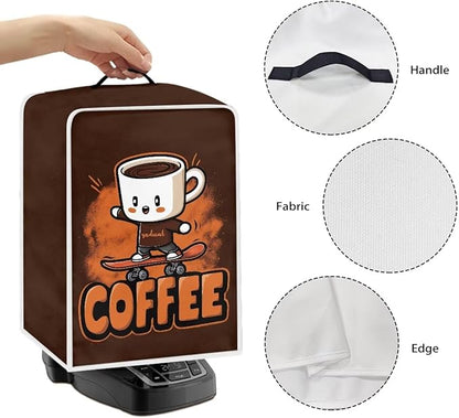 Coffee Maker Dust Cover Funny Mixer Small Kitchen Appliance Protector Foldable Washable