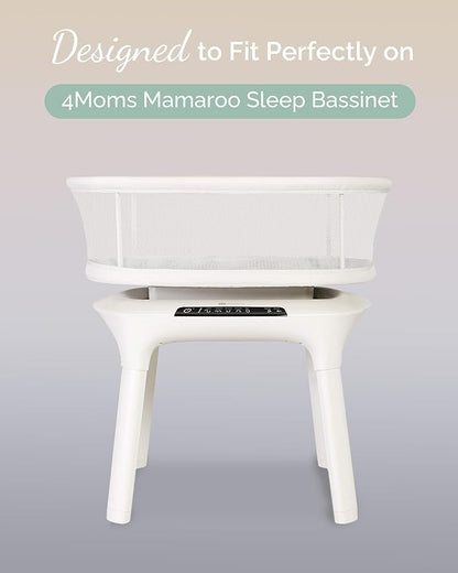 Bassinet Fitted Sheets for 4moms Mamaroo Sleep Bassinet - Fits 18 x 30 Inch Oval Bassinet Mattress - Buttery Soft, Premium Stretchy Jersey Knit Sheets - Pale Pink + Lavendar + Cloud, 3 Pack