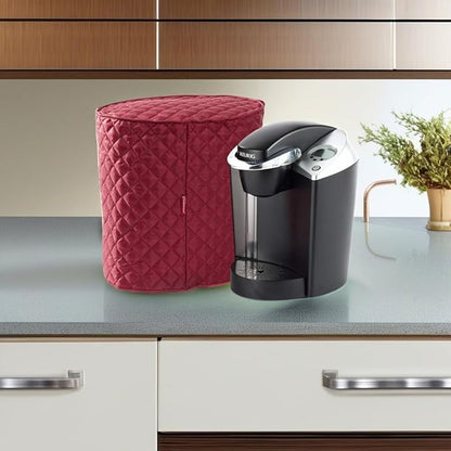 Covermates Keepsakes - Coffee Maker Cover - Dust Protection - Stain Resistant - Washable - Appliance Cover, Red