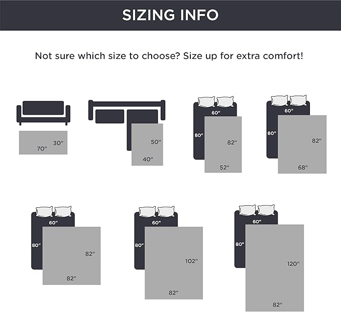 Bedsure 100% Waterproof Couch Cover for Dogs Washable - Non Slip Waterproof Dog Blanket for Bed, Lightweight Furniture Protector Durable for Pet Puppy with Non-Slip Bottom, Dark Grey, 82x120IN