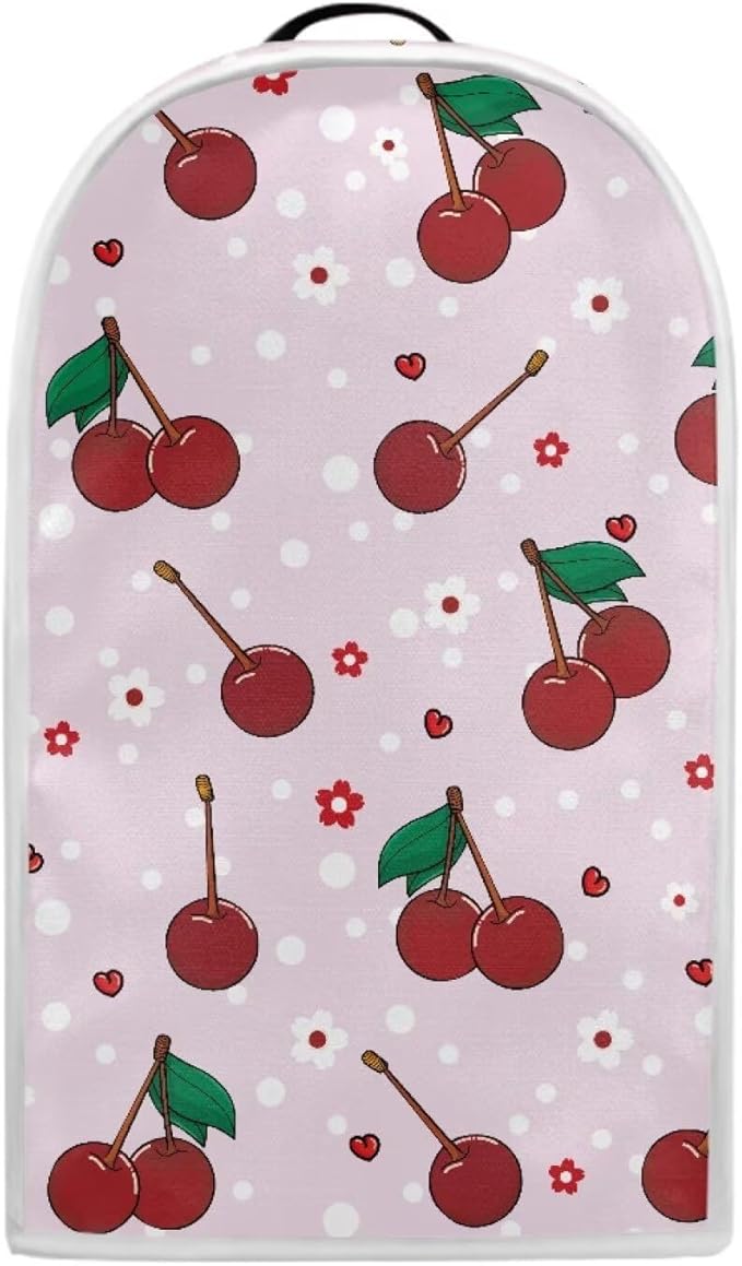 Blender Covers for Kitchen, Stand Mixer or Coffee Maker Appliance Dust Covers with Handle for Home Kitchen Decor, Cherry Pattern