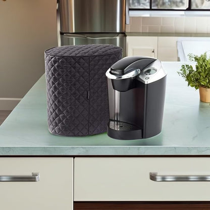 Covermates Keepsakes - Coffee Maker Cover - Dust Protection - Stain Resistant - Washable - Appliance Cover, Black