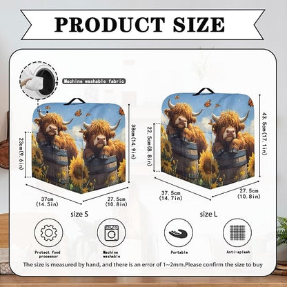 Kitchen Aid Stand Mixer Covers Highland Cow Sunflower Kitchen Appliance Dust Covers Protective Compatible with 6-8 Quart Kitchen Aid Stand Mixer