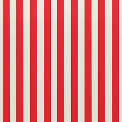 RSH DECOR: Tufted U-Shape Wicker Seat Cushions Set of 2 | 19” x 19” | All-Weather Spun Fabric | Water-Resistant | Outdoor Chair Cushions for Patio Furniture | Red & White Stripe