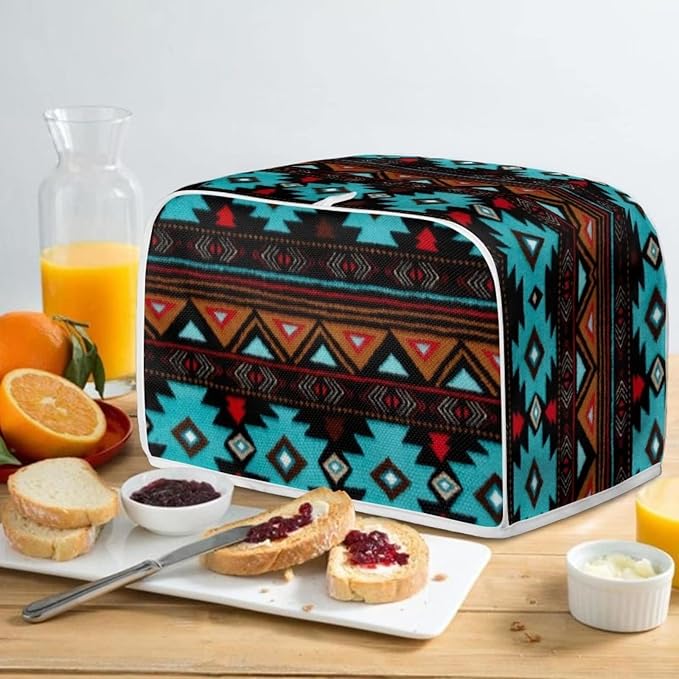 ZFRXIGN Tribal Aztec Toaster Cover 4 Slice Small Kitchen Appliance Cover Reusable Toaster Bag Microwave Oven Dust Cover Home Decorative Accessories Boho Southwestern