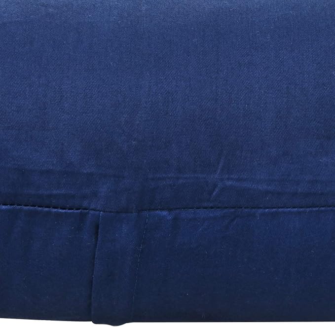 Thmyo 4-Pack 100% Cotton Comfortable Solid Decorative Throw Pillow Case Square Cushion Cover Pillowcase Sublimation Blank Pillow Covers Halloween DIY Throw Pillowcase(26x26inch/66x66cm,Midnight Blue)