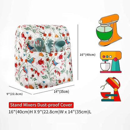 Stand Mixer Cover,Kitchen Mixer Cover Compatible With 5-8 Quart Kitchenaid Hamilton Mixers,Pioneer Woman Kitchen Aid Covers for Stand Mixer,Pioneer Women Kitchen Aid Mixer Assecories