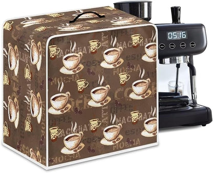 Coffee Maker Cover Dust Cover Washable Dustproof Kitchen Appliance Covers with Top Handle