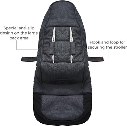 Momcozy Stroller Footmuff | Universal, Weather-Proof, Warm Stroller Bunting Bag | Extendable Winter Cover | Adjustable Buckle