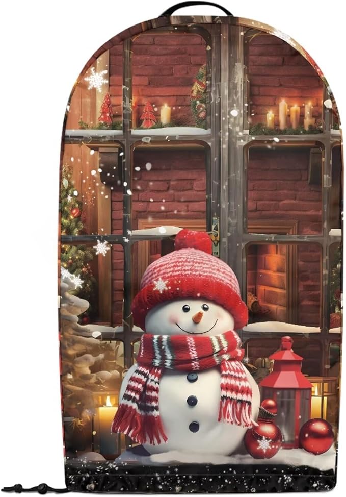 Christmas Snowman Blender Dust Covers with Drawstring, Stand Mixer or Coffee Maker Appliance Cover, Anti Fingerprint Dust Proof Stain Resistant Blender Cover for Home Kitchen