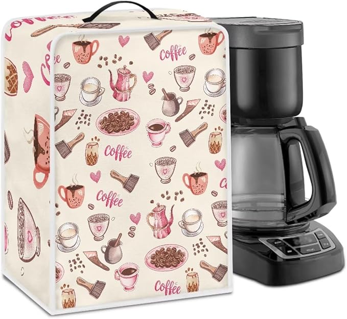 Coffee Maker Cover - Waterproof Foldable Coffee Machine Dust Cover - Washable Foldable Kitchen Appliance Protector
