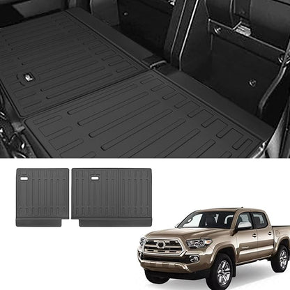 Custom for 2005-2023 Toyota Tacoma Double Cab Rear Seat Backrest Mats All Weather TPE Protection Mat Accessories (for 2005-2023 Toyota Tacoma Double Cab)